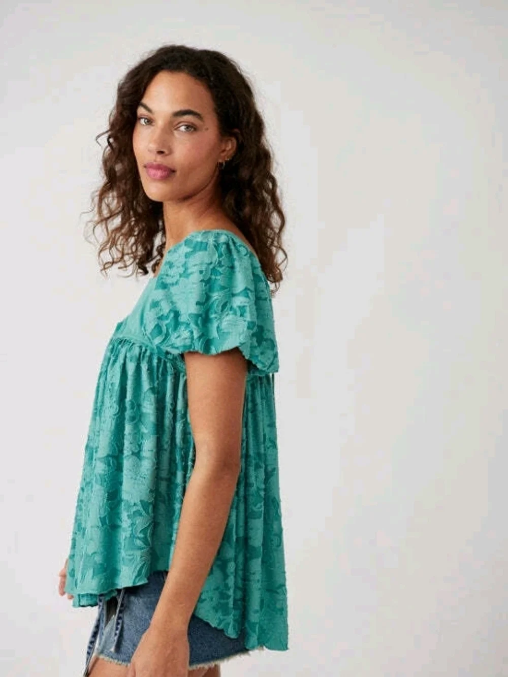 Free People teal square